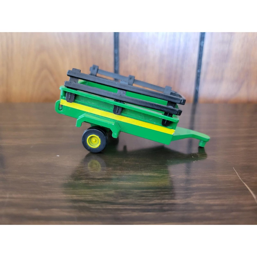 Vintage TootsieToy Green/Yellow Toy Farm Trailer